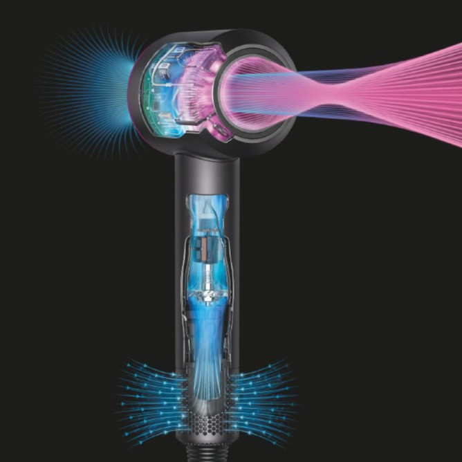 DYSON SUPERSONIC  föön, sinine/kuldne