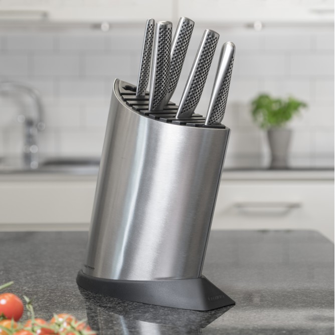 GLOBAL Knife block steel 9+1