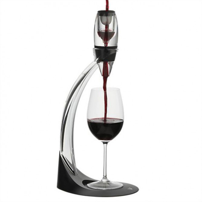 VINTURI V1071 punase veini õhutaja tornkomplekt, must